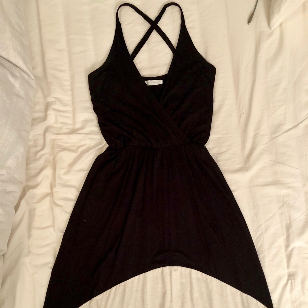 Lush High Low Colorblock Maxi Dress